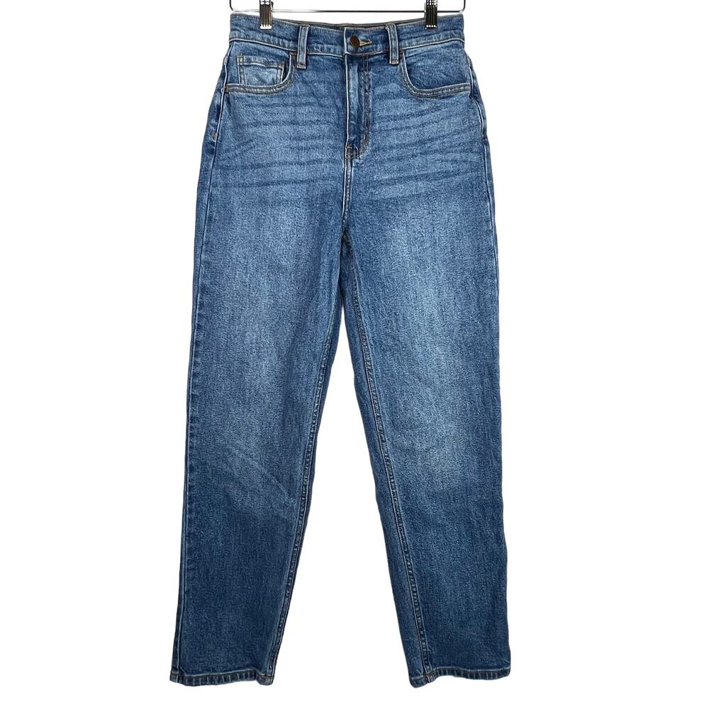 Fashion Nova High Waisted Straight Leg Jeans 7